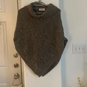 Sonoma Turtle Neck Coverup Pancho/Shawl Size PS/PM